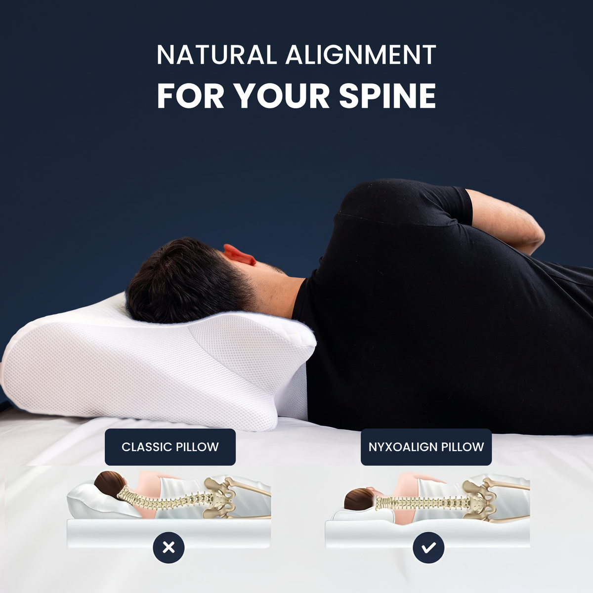 NyxoAlign™ – Ergonomic Neck Pillow