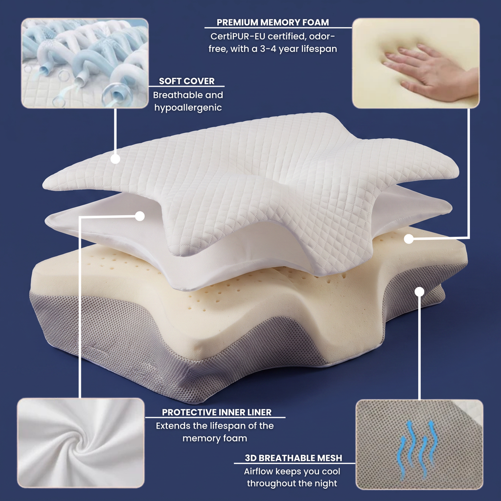 NyxoAlign™ – Ergonomic Neck Pillow